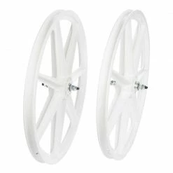 Skyway Tuff 24" Retro 7 Spoke Bmx Wheelset 3/8" 24 X 1.75
