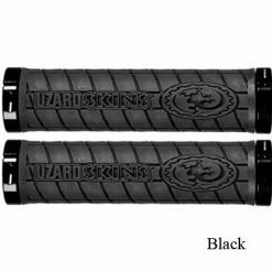 Grips & Road Tape Lizard Skins Logo Lock On Grips W/ Clamps Kit