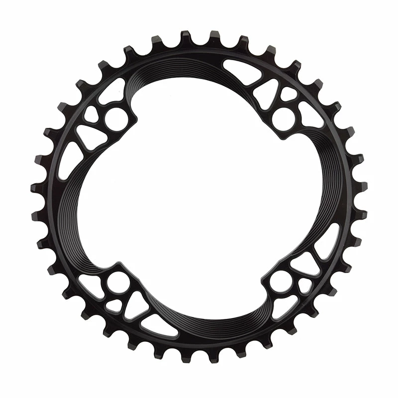 Chainrings Absolute Black Round 104 BCD NW Chainring SS/1/9/10/11/12-Speed 3 Chainrings Absolute Black Round 104 BCD NW Chainring SS/1/9/10/11/12-Speed