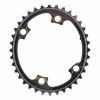 Absolute Black Oval 110/4 BCD 2X Chainring For Shimano R9100/8000/7000 10/11/12-Speed