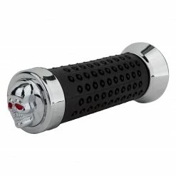 Grips & Road Tape Sunlite Custom Grips Black/Chrome Skull