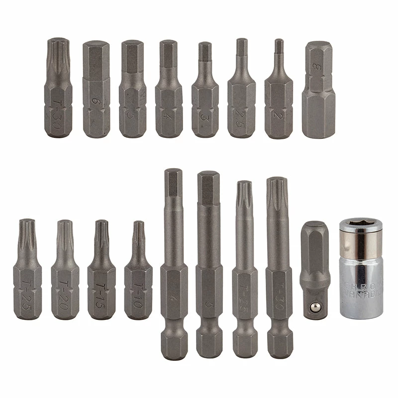 Pedros Hex Bit Set II Tools 18pcs 1 Pedros Hex Bit Set II Tools 18pcs