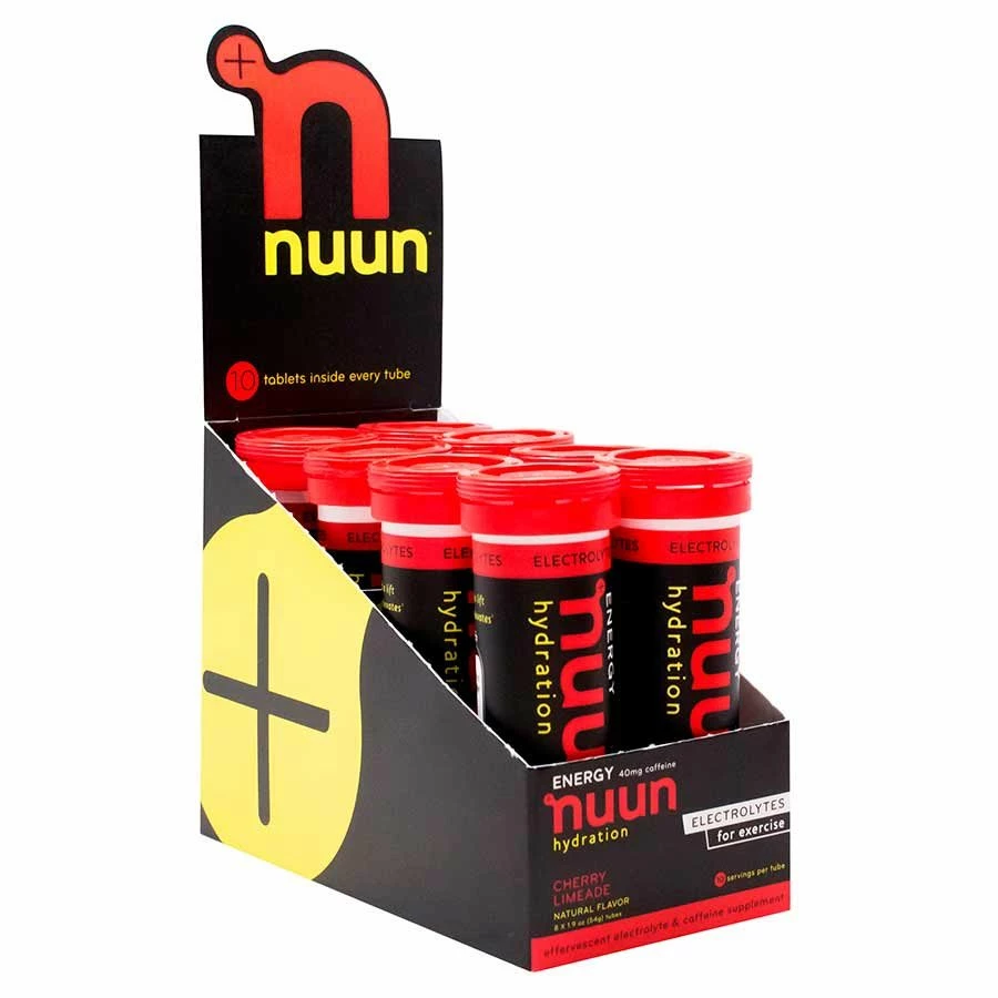 Nuun Energy Electrolytes W/ Caffeine Tabs Box Of 8 Tubes Nutritionals 3 Nuun Energy Electrolytes W/ Caffeine Tabs Box Of 8 Tubes Nutritionals