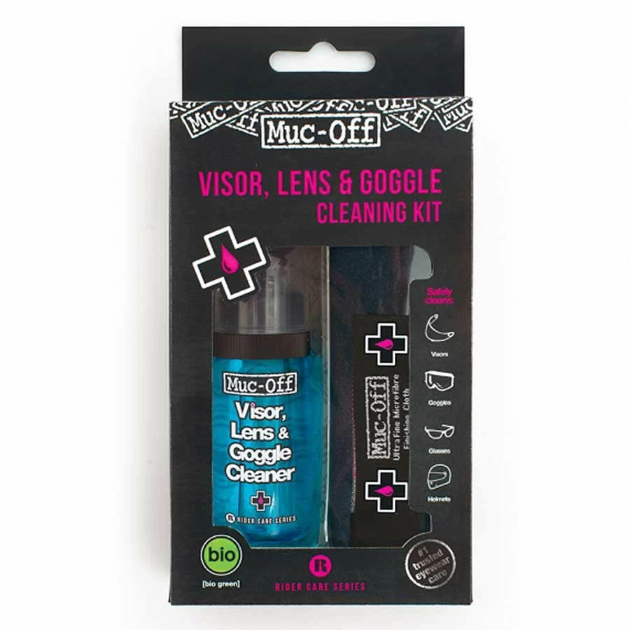 Muc-Off Visor Lens & Goggle Cleaning Kit 35 Cleaners / Lubricants 1 Muc-Off Visor Lens & Goggle Cleaning Kit 35 Cleaners / Lubricants