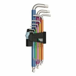 Wera Bike Tools Wera Bicycle Multicolor L-Key Hex Wrench Set Tool 9 Piece 3950 SPKL Tools