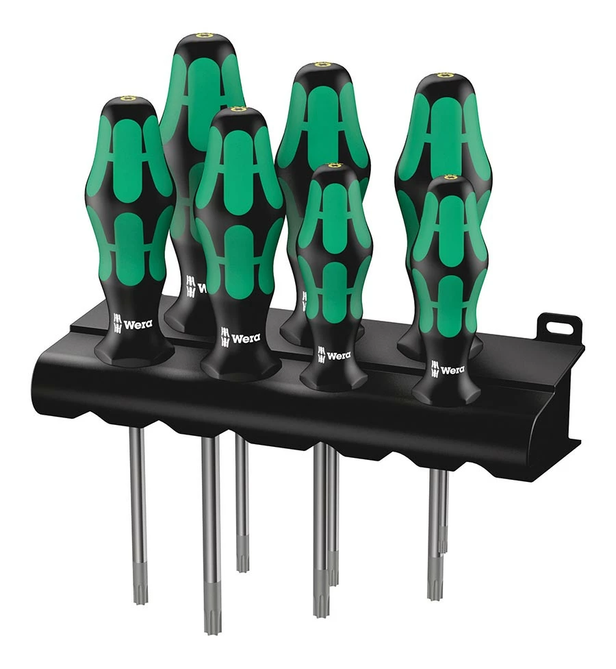 Wera Bike Tools Wera Bicycle Screwdriver Set Tool W/Rack 367/7 HF Torx Set 1 Wera Bike Tools Wera Bicycle Screwdriver Set Tool W/Rack 367/7 HF Torx Set