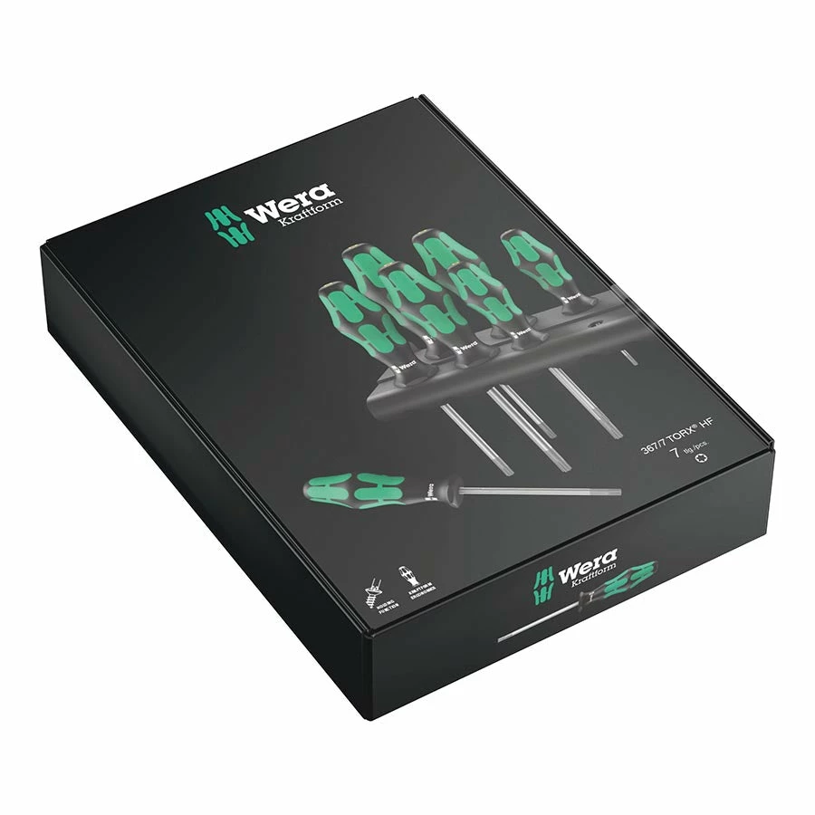 Wera Bike Tools Wera Bicycle Screwdriver Set Tool W/Rack 367/7 HF Torx Set 2 Wera Bike Tools Wera Bicycle Screwdriver Set Tool W/Rack 367/7 HF Torx Set