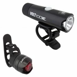 Cateye Volt 100XC Front / ORB Rear Combo USB Light Set Lights