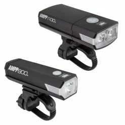 Lights Cateye AMPP1100 / AMPP800 W/Helmet Mount Light Set
