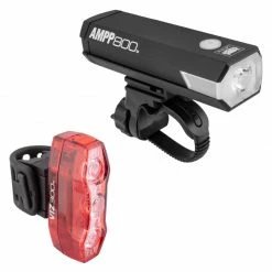 Cateye AMPP800 Front / ViZ300 Rear USB Combo Light Set