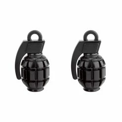 Black Ops Grenade Schrader Tube Valve Caps