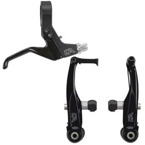Free Agent BMX Pro V-Brake W/ Lever Kit Brakeset Brake Levers 1 Free Agent BMX Pro V-Brake W/ Lever Kit Brakeset Brake Levers