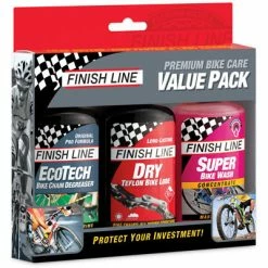 Cleaners / Lubricants Finish Line Premium Bike Care Value Pack Of 3 Dry