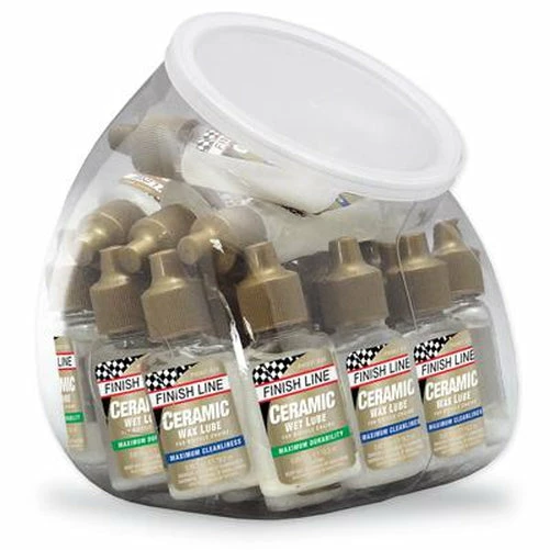 Finish Line Ceramic Wet & Wax Lube Fish Bowl Lubricant 30 Count 1 Finish Line Ceramic Wet & Wax Lube Fish Bowl Lubricant 30 Count