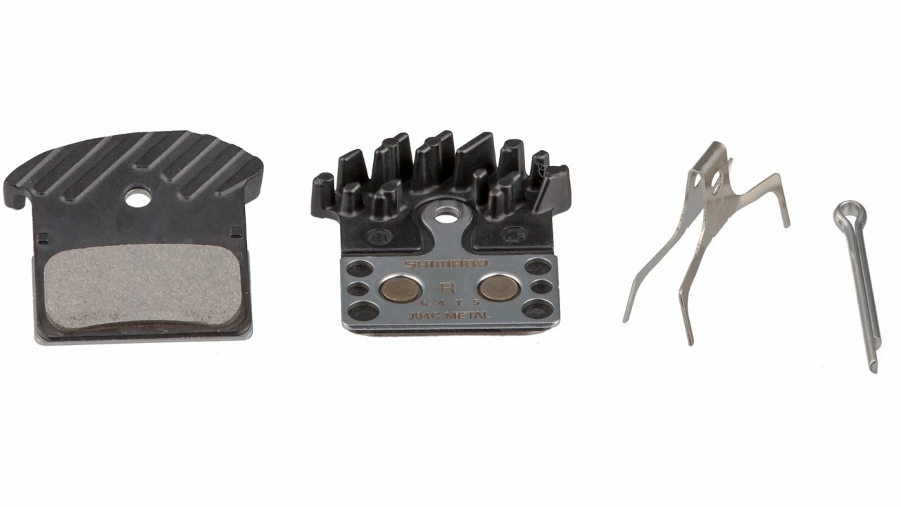 Shimano J04C Ice Tech Disc Brake Pads W/Fin Metal For XTR, XT, SLX Brake Pads, Parts & Accessories 1 Shimano J04C Ice Tech Disc Brake Pads W/Fin Metal For XTR, XT, SLX Brake Pads, Parts & Accessories