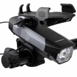 Ultracycle 550 Lumen USB Front Headlight W/Remote W/Phone Holder