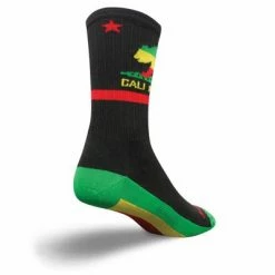 Sock Guy SGX Rasta Cali Socks 6"