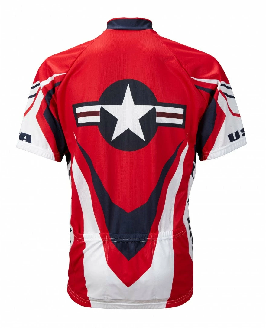World Jerseys Mens USA Ride Free Jersey 2 World Jerseys Mens USA Ride Free Jersey